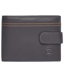 London Leathergoods Notecase with Credit Card Swing Section, Inner Zip & Coin Pocket in Goat Nappa 