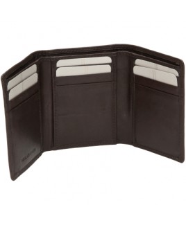 London Leathergoods Cow Nappa Trifold Shirt Wallet. Non-RFID - CLEARANCE!