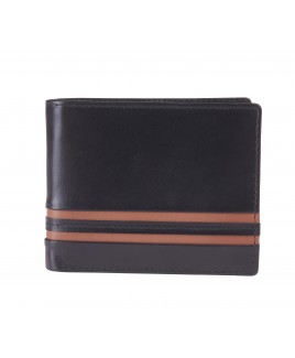 London Leathergoods Soft Cow Nappa RFID Proof Notecase with Outer Panel Detail & Credit Card Flap-NEW LOW PRICE!