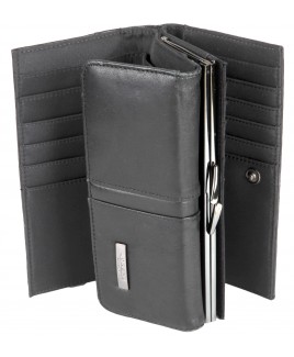 Lorenz Accessories RFID 17cm Double Sided Sheep Nappa Purse Wallet- PRICE DROP