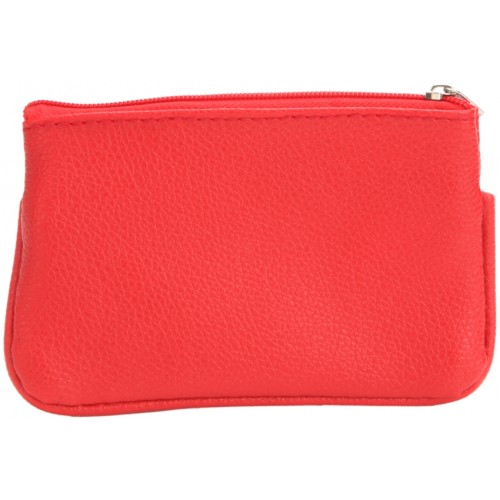 Leather Grain PU 4 Zips & Keyring Purse - BARGAIN PRICE 