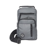 KaiTak Polyester  Unisex Chest Bag/Slim Backpack with 4 Zips-LOWER PRICE!