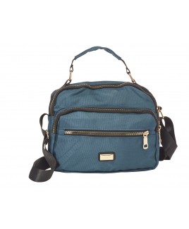 Lorenz  "Poly-Xtra" MultiZip X-Body Bag with Top Handle & Adjustable Shoulder Strap