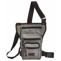 Lorenz X-Body Biker Bag with 5 Zip Pockets & Leg Strap
