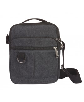 Lorenz Unisex Canvas X-Body with 4 Zips & Top Handle- NEW LOW PRICE!