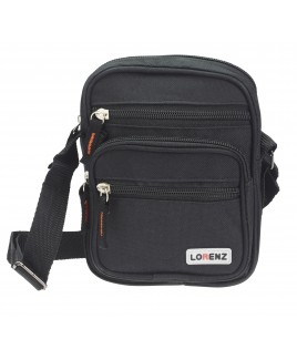 Lorenz Small Polyester Unisex Bag with 5 Zips - Lower Price!