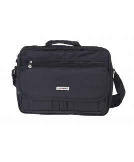Lorenz Large Twin Top Zip Polyester Business/Laptop Bag, Front Zip & Flap - PRICE DROP!