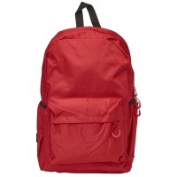 Polyester Zip Round Backpack with Front Zip Pocket, Two Size Pockets & Back Security Pocket