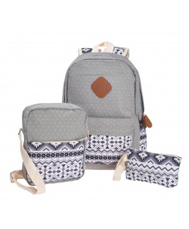 Set of 3 - Canvas Backpack, X-Body Bag and Purse.-Price Drop!