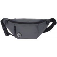 KaiTak Polyester Zip Round Bumbag with Front & Back Zips