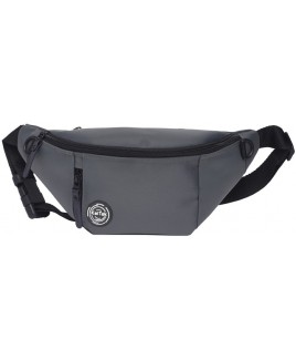 KaiTak Polyester Zip Round Bumbag with Front & Back Zips