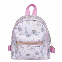 Lorenz Girls Mini Compact Zip Round Backpack with Front Zip Pocket