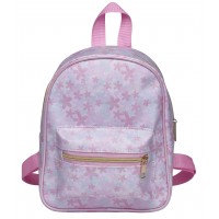 Lorenz Girls Medium Compact Zip Round Backpack with Front Zip Pocket
