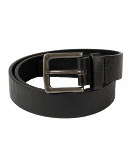 1.25" Leather Grain Belt with Trendy Antique Gun Metal Buckle -  CLEARANCE!
