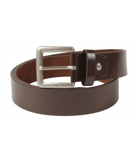 1.5" Leather Look Belt with Matt Nickle Buckle -PRICE DROP !