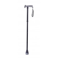 Folding Walking Stick with Soft Grip Handle & Large Rubber Base