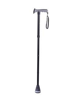 Folding Walking Stick with Soft Grip Handle & Large Rubber Base