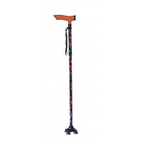 Folding Walking Stick wth a Soft Grip Handle and Non-Slip Base
