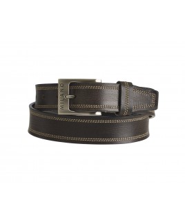 Milano 1.25" Full Leather Belt in Quality Distressed Leather with Double Stitching-CLEARANCE!