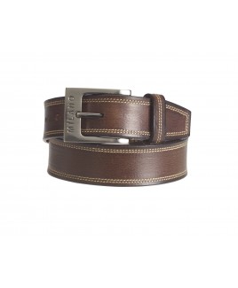 Milano 1.5" Full Leather Belt in Quality Distressed Leather with Double Stitching-PRICE REDUCTION!