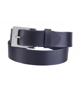 Milano 1.5" Full Leather Belt in Smooth Leather with Coloured Edging