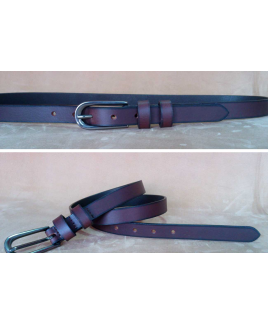 0.75" Full Leather Ladies Belt