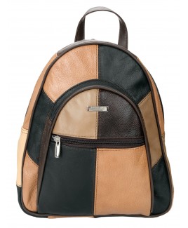 Lorenz Cow Hide Multi Patchwork Fashion Backpack/Shoulder Bag