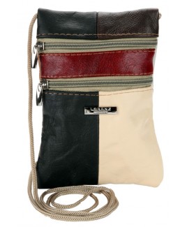 Lorenz Cow Hide Multi Patch Neck Purse-FURTHER PRICE REDUCTION!