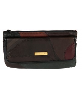 Lorenz Economy Patchwork Matinee Purse with Flap & Back Zip- Price Reduction !!