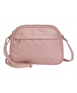 Lorenz Smooth Grain PU X-Body Bag with Quilted Stitching