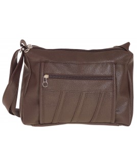 Twin Top Zip PU Bag with Front & Back Zips- CLEARANCE!