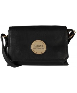 Lorenz Accessories Faux Leather Flapover X-Body Bag-PRICE DROP!!