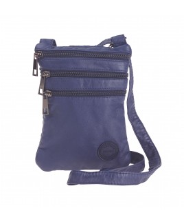 Lorenz Unisex Mini X-Body Bag with 4 Zip Pockets