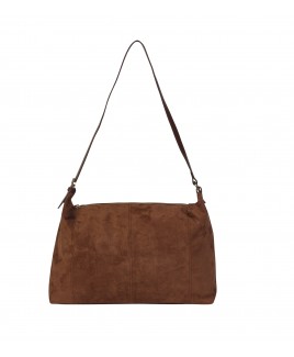 Lorenz  Suedette Finish Grain PU Large Slouchy Top Zip Tote-Sold Out -Awaiting New Stock!!