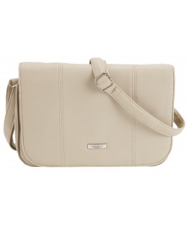 Lorenz Leather Grain PU Triple Top Zip Flapover Bag- SALE PRICE