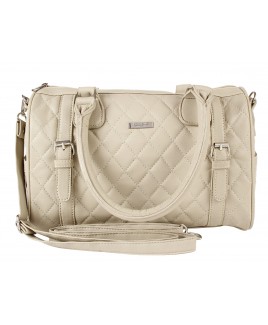 Lorenz Leather Grain PU Quilt Stitch Grab-Bag with Detachable Strap  - CLEARANCE!
