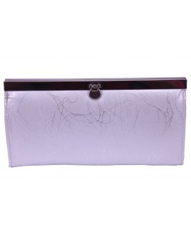 Clip Lock Framed Clutch Purse with  Zip & Inner Credit Card Slots- CLEARANCE !