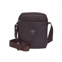 Lorenz Gents/Unisex Saffiano Grain PU Top Zip "Portrait" X-Body Bag