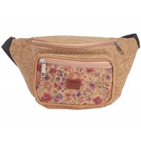 Lorenz Bumbag with Front Zipped Pocket in Cork Finish