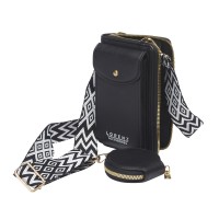 Lorenz Compact X-Body Purse/Wallet/Phone Bag with Clip on Accessories Purse-New Low Price!!
