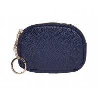 Lorenz Compact Zip Round Coin Purse with Keyring