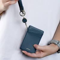 Lorenz ID/Credit Card Holder with Retractable Strap & Clip