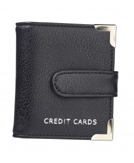 Soft Grain PU 20 Leaf Credit Card Case with Tab