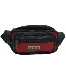 Lorenz Polyester Bumbag with 7 Zips and 2 Front Pouches- LOWER PRICE !
