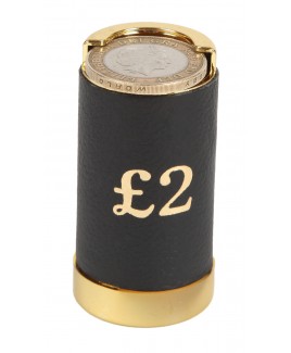 Leather Covered £2 Coin Holder