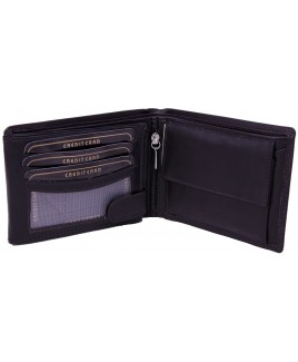 London Leathergoods Cow Nappa RFID Proof Notecase with Double Swing Section- Lower Price !
