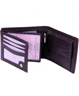 London Leathergoods Cow Nappa RFID Proof Notecase with Double Swing Section- Lower Price !