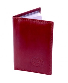 London Leathergoods Cow Nappa Credit Card Case. Non-RFID -CLEARANCE!