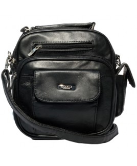 Lorenz Sheep Nappa Gents Bag Multiple Zips-MASSIVE PRICE DROP!!