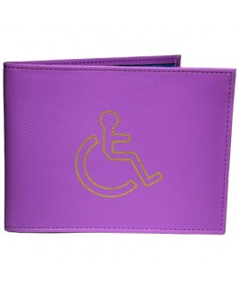 Grained PU Disabled Badge Holder-NEW LOW PRICE!"
